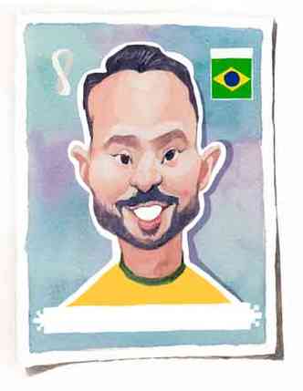 Caricatura do Everton Ribeiro