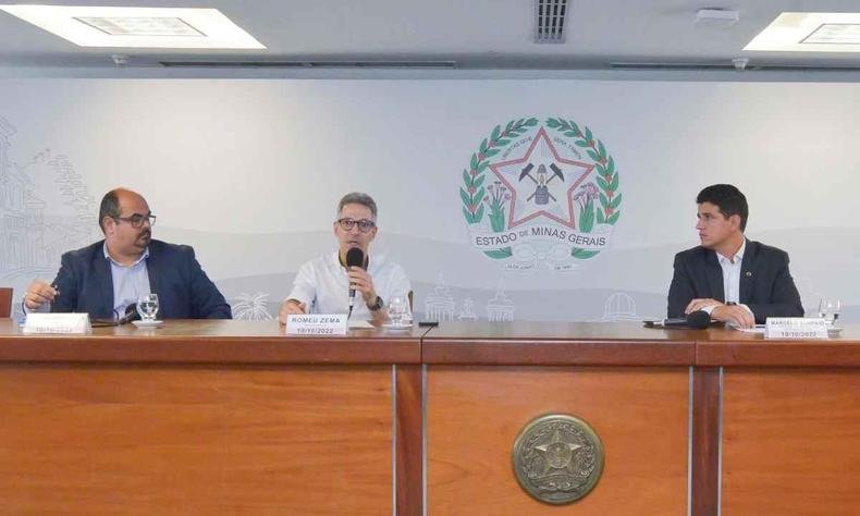 Mateus Sim�es, Romeu Zema e Marcelo Sampaio