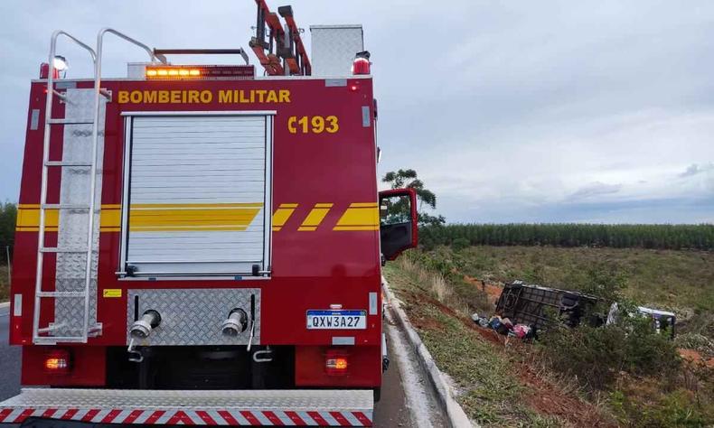 Ocorrncia foi atendida pelo Corpo de Bombeiros na altura do km 360 da BR-251