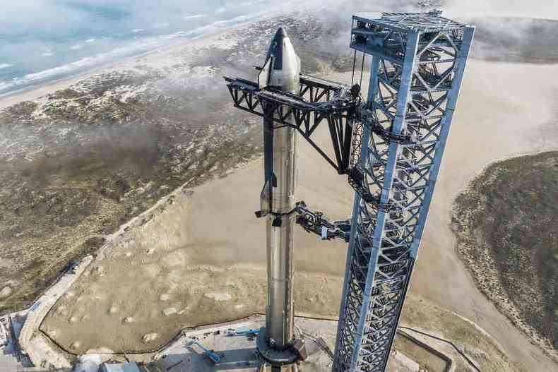 SpaceX divulga fotos da Starship, nave que fará viagens à Lua