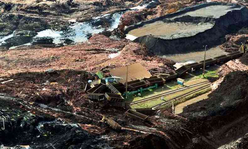 Barragem do Feijo, da Vale, se rompeu trs anos aps tragdia em outra estrutura da empresa, em Mariana(foto: Gladyston Rodrigues/EM/D.A Press)