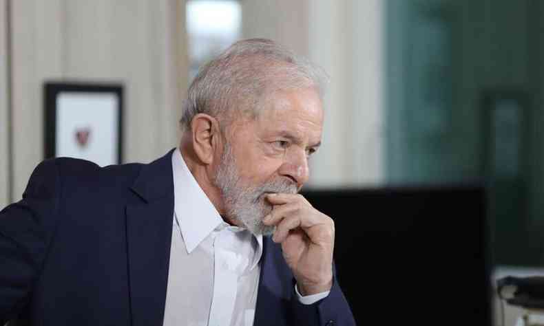 Lula durante entrevista com o jornalista Reinaldo Azevedo nesta quinta (1/4)(foto: Ricardo Stuckert/divulgao)