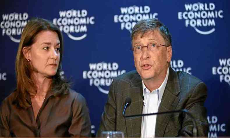Meilnda e Bill Gates se conheceram em 1987, na Microsoft, e iniciaram a relao em 1994(foto: Remy Steinegger/World Economic Forum )