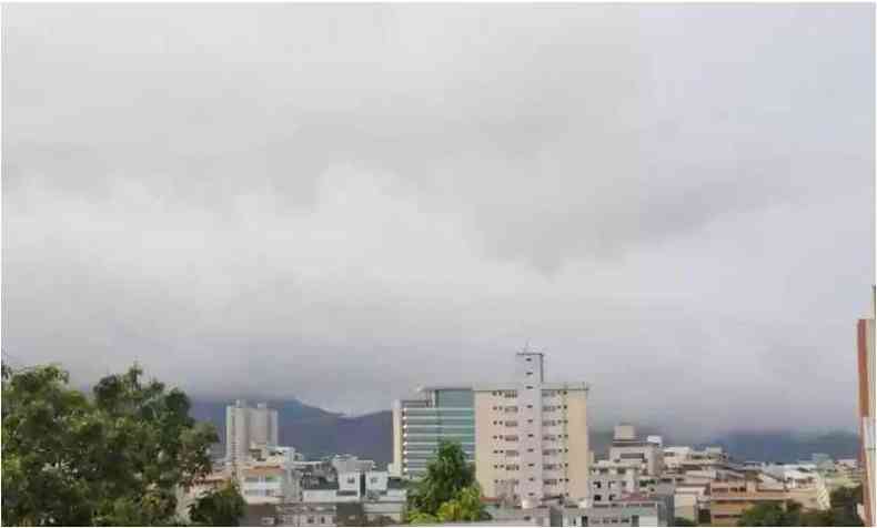 Foto do clima urbano que est nublado
