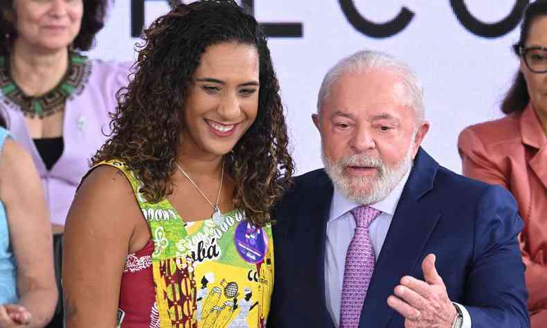 Presidente Lula e Anielle Franco,