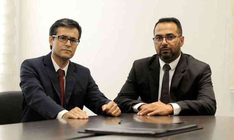Os advogados Luiz Cludio Correa Santos e Fernando Bento de Arajo representam quatro famlias de vtimas e feridos(foto: Tlio Santos/EM/D.A Press)