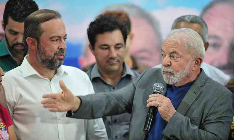 Lula (PT) e Alexandre Silveira (PSD)