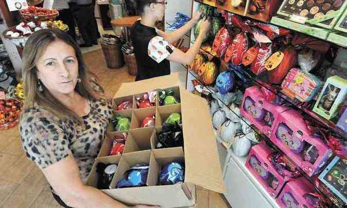 Marguerita Iannazzo conta que tquete mdio de gastos caiu R$ 30 neste ano, quando sobrou volume considervel das compras feitas da indstria(foto: Gladyston Rodrigues/EM/D.A Press)