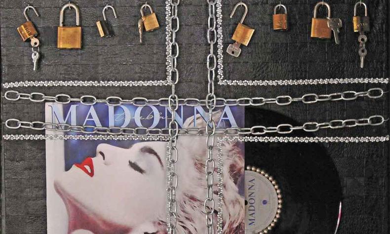 Releitura de capa de disco de Madonna 