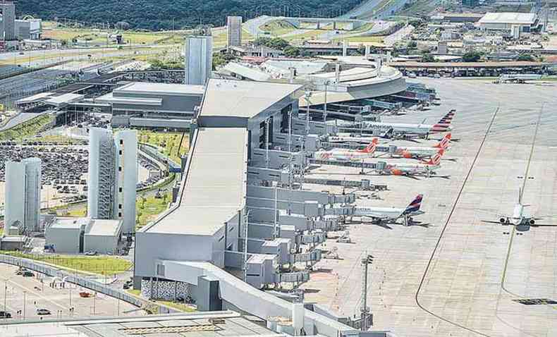 Aeroporto de Confins visto de cima