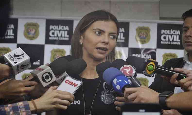 A delegada Isabella Franca preside inqurito que investiga queixa de estupro(foto: PCMG/Divulgao )