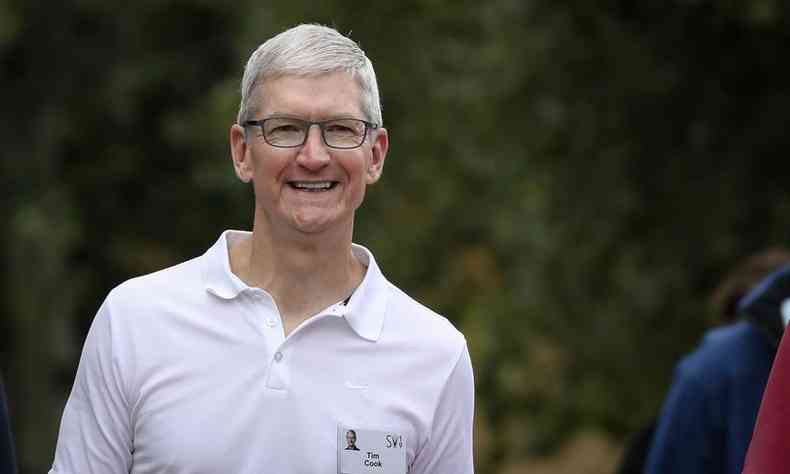 Segundo Tim Cook, presidente da Apple, a expanso vai ser gradativa(foto: Drew Angerer/AFP 10/7/19)