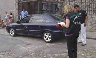 Antnio Pereira da Silva Filho foi baleado com 13 tiros quando estava dentro do carro dele na Rua Jos Ildeu Gramiscelli, no Bairro Bonfim, em 2011(foto: Reproduo/TV Alterosa)