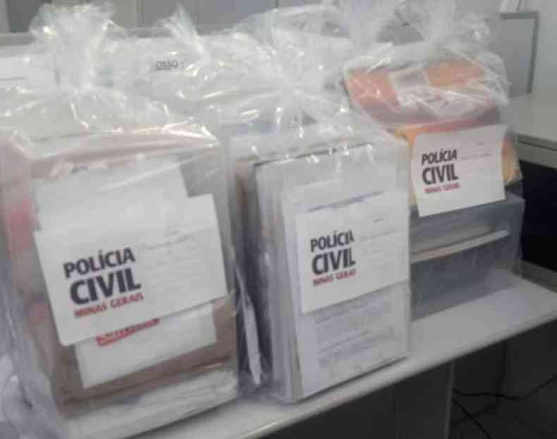 Atualmente, mais de dez investigaes decorrentes da operao Malebolge ainda tramitam na Delegacia de Polcia Civil em Arax(foto: PCMG / Divulgao)