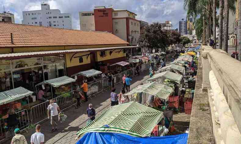 A liberação da feira livre preocupa os moradores por causa do potencial de aglomeração no local(foto: Divulgação/Prefeitura de Viçosa)
