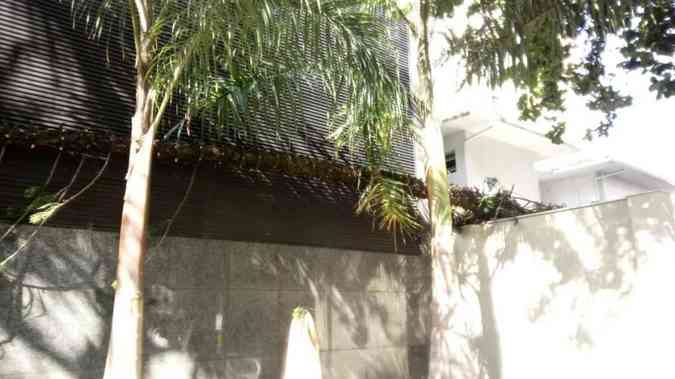 A rvore estava na calada da Rua Gonalves Dias, no bairro Funcionrios e caiu afetando parte de uma estrutura metlica do prdioJair Amaral: EM/DA Press 