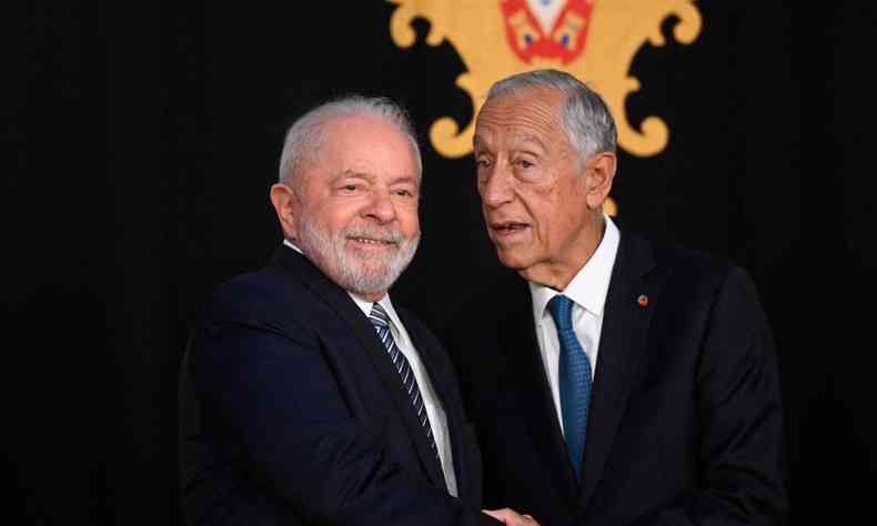 Lula e Marcelo Rebelo, presidentes de Brasil e Portugal