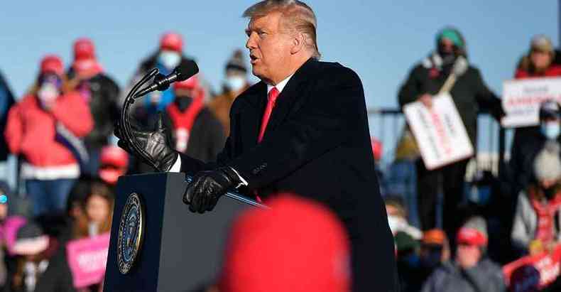 ''Em cinco dias venceremos a Flrida! Ganharemos mais quatro anos!'' - Donald Trump, presidente dos EUA e candidato republicano (foto: Mandel Ngan/AFP)