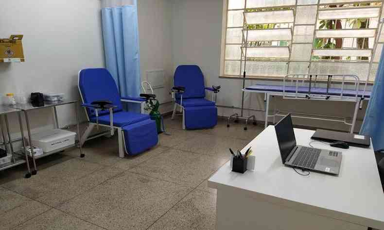 A nova unidade tem dois consultrios, rea de atendimento e salas de observao para testes com voluntrios(foto: Vitor Maia-Faculdade de Medicina da UFMG/Divulgao )