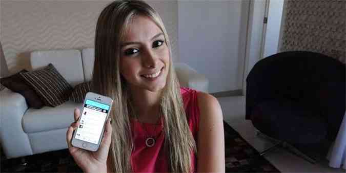 Deborah Zandonna revela que os apps j fazem parte da sua rotina pessoal(foto: Cristina Horta/EM/D.A Press)