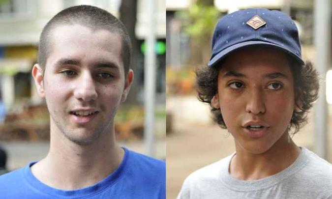 Lucas Calais (à esquerda) e Breno Queiroz se preparam para disputar vaga na universidade e fazer parte do seleto grupo que chega ao ensino superior(foto: Juarez Rodrigues/EM/D.A Press) Lucas Calais (à esquerda) e Breno Queiroz se preparam para disputar vaga na universidade e fazer parte do seleto grupo que chega ao ensino superior(foto: Juarez Rodrigues/EM/D.A Press)