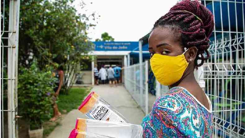 Para os voluntrios, o Conexo Sade  evidncia de que o Brasil poderia ter controlado a pandemia, inclusive nas reas mais pobres, se tivesse adotado algum plano nacional de conteno(foto: Douglas Lopes)