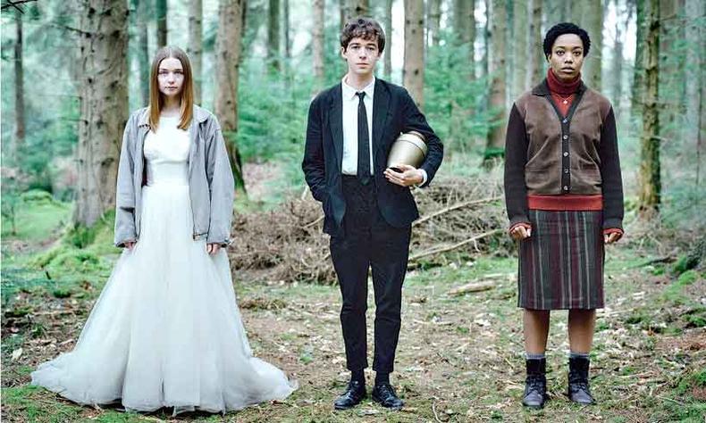 Alyssia (Jessica Barden), James (Alex Lawther) e Bonnie (Naomi Ackie): o trio de The end of the f*** world (foto: Netflix/ Divulgação) Alyssia (Jessica Barden), James (Alex Lawther) e Bonnie (Naomi Ackie): o trio de The end of the f*** world (foto: Netflix/ Divulgação)