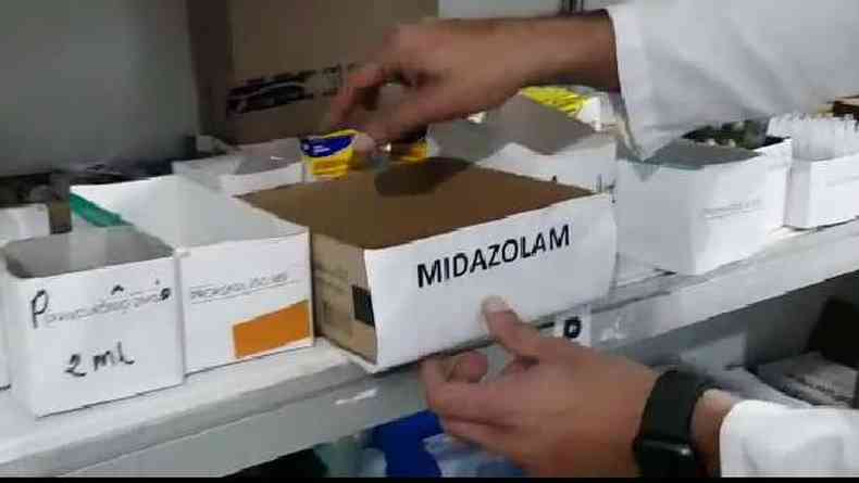 O Midazolam foi conseguido atravs de troca com outro hospital da RMBH. Medicamentos necessrios para a intubao de pacientes em estado grave seguem em falta em Ibirit(foto: Prefeitura de Ibirit/Divulgao)