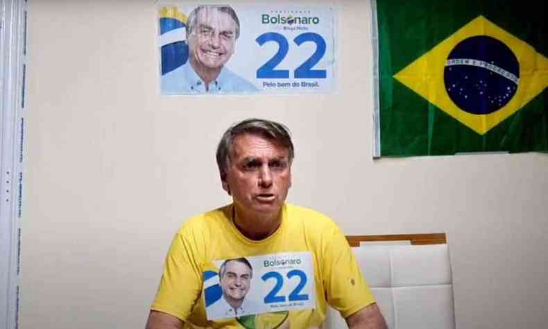 Bolsonaro durante live