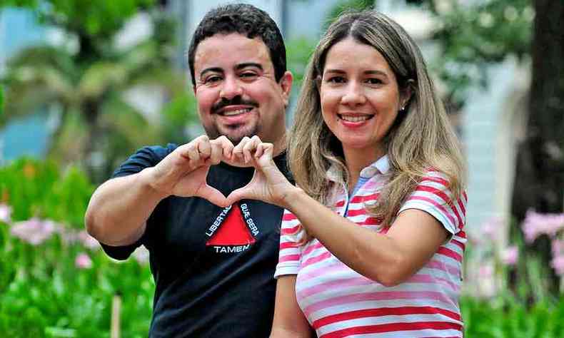 Albert e Cristiane Bicalho se apaixonaram pela vida cultural da cidade, mas querem menos correria(foto: Fotos: Gladyston Rodrigues/EM/D.A Press)