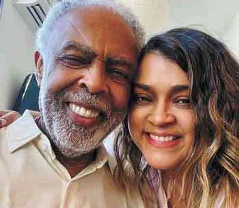 Gilberto Gil e a filha Preta, que participou do disco gravado em 2020 com clssicos juninos (foto: Instagram/reproduo)
