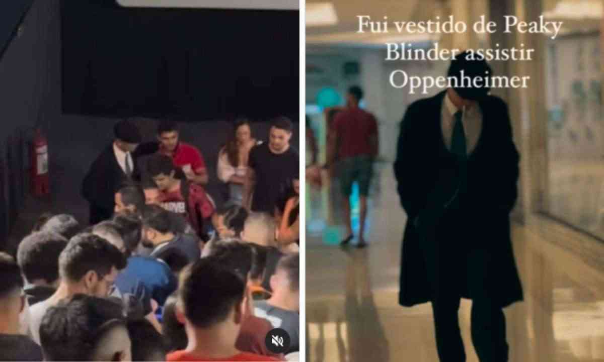 Homem viraliza ao se vestir de gângster para ver 'Oppenheimer' - Nacional -  Estado de Minas