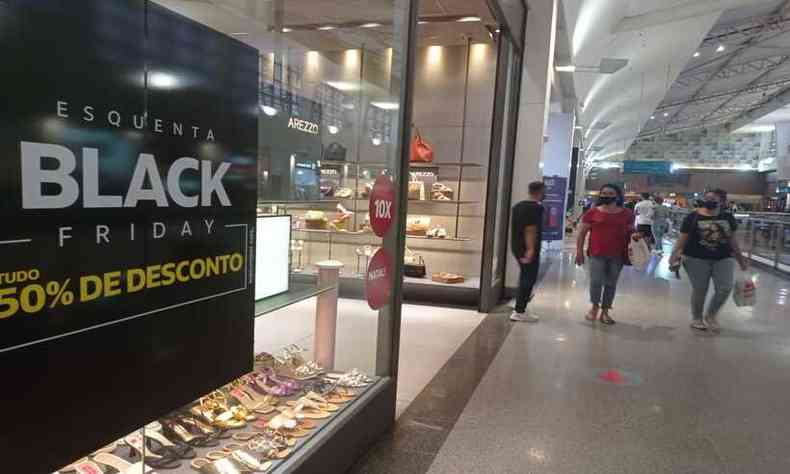Shoppings da capital apostam em estratgias fsicas e digitais para atrair os consumidores na Black Friday(foto: Shopping Del Rey / Divulgao)