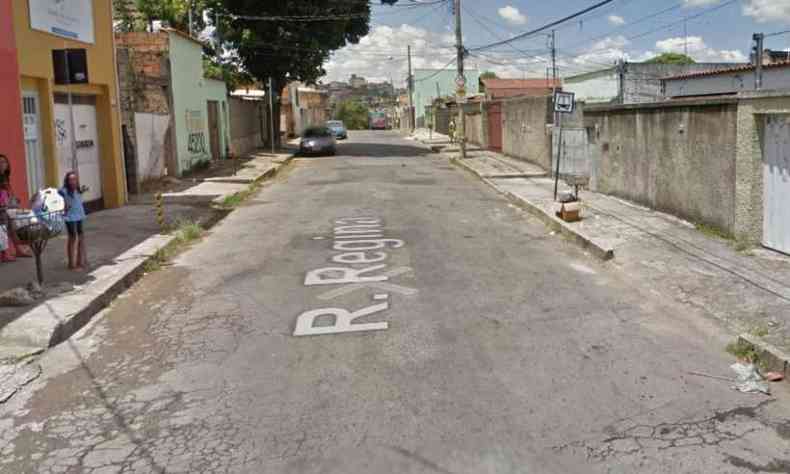 Rua Regina, Bairro Eymard, o local do crime(foto: Reproduo/Google Street View)