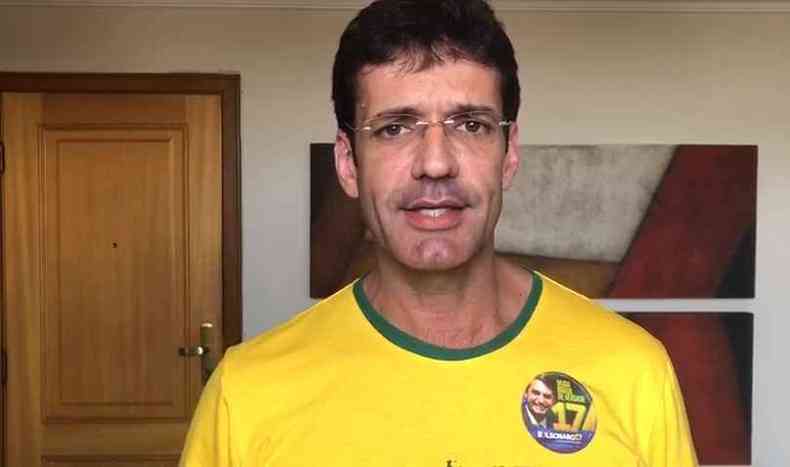 Presidente do PSL em Minas, Marcelo lvaro Antnio afirma tambm que Zema s foi para o segundo turno por causa de eleitores de Bolsonaro(foto: Reproduo/Vdeo)