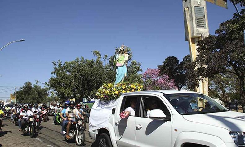 Carreata em homenagem  padroeira, em 2020