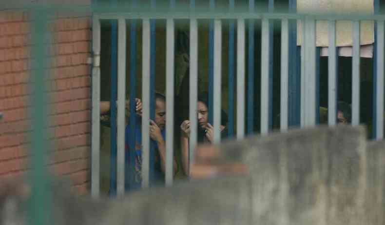Foto da cadeia de Ibirit durante a rebelio de 2008.
