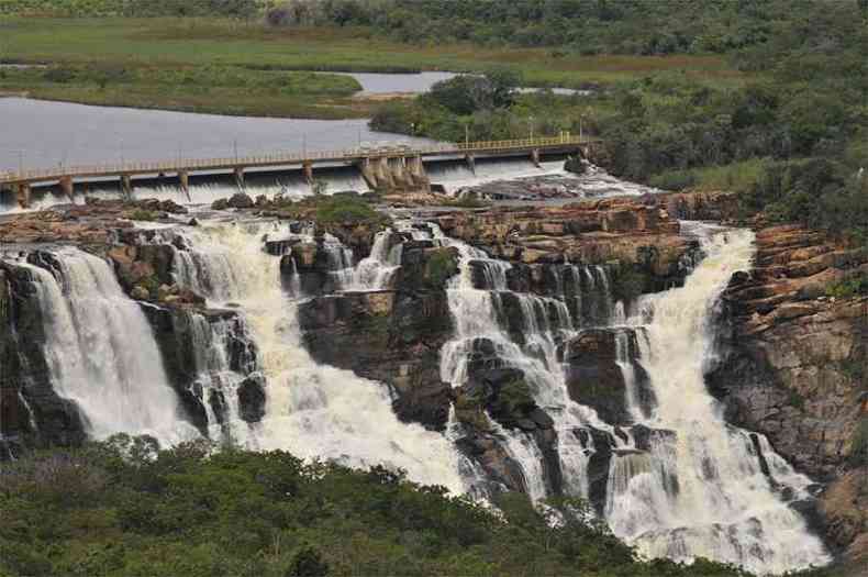 As Cataratas do Rio Parana, tesouro natural que desde a dcada de 1920 est atrelado  gerao de energia eltrica em Gouveia, na Regio Central (foto: Juarez Rodrigues/EM/DA Press )