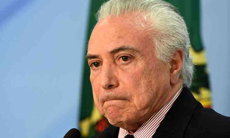 Temer tambm defendeu que Bolsonaro faria um gesto de grande significado e daria o exemplo(foto: AFP / EVARISTO SA)