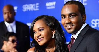 Na foto, Bobbi Kristina aparece ao lado do marido Nick Gordon(foto: AFP)
