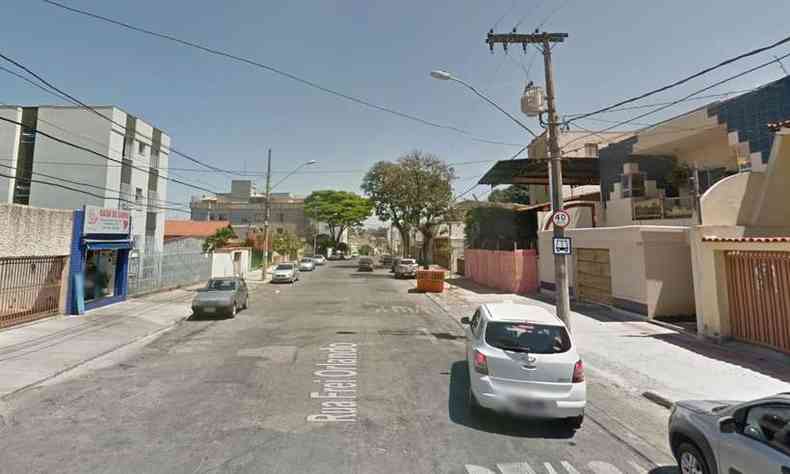 O crime ocorreu na rua Frei Orlando, prximo ao nmero 447(foto: Reproduo/ Google Street View)