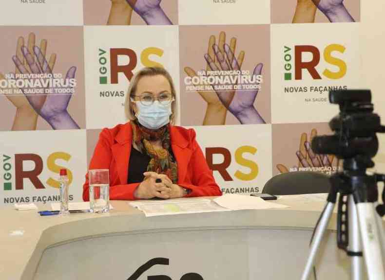 Secretria de Sade gacha, Arita Bergmann detalhou cenrio pr-colapso nos hospitais do estado(foto: Marlia Bissigo/Divulgao SES)