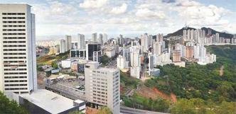 Verticaliza��o do Vale do Sereno, na cidade do Vetor Sul da Grande BH, � alvo de embate judicial e liminar determina mais exig�ncias. Empreendedores sustentam que sempre cumpriram legisla��o municipal(foto: Tulio Santos/em/d.a press )