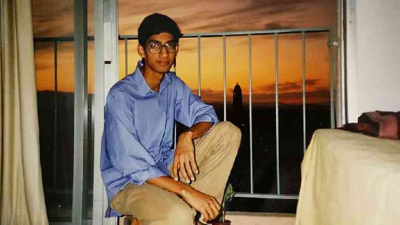 Sundar Pichai em um dormitrio da Universidade de Stanford em 1994(foto: Sundar Pichai)