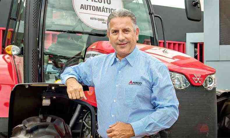 Vice-presidente de vendas da AGCO, Werner Santos prev que grandes produtores tero frota 100% autnoma(foto: Luis Felipe Ulbrich/Divulgao)