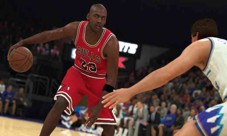 Michael Jordan dentro do jogo