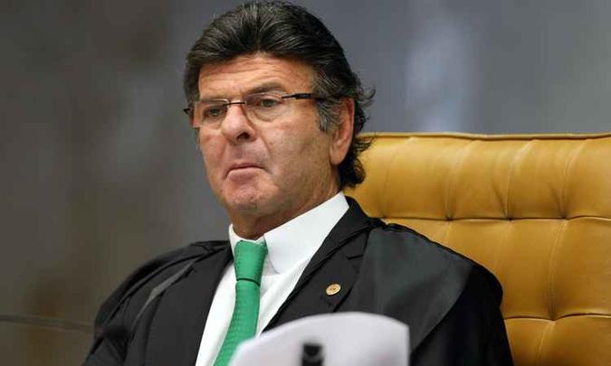 Luiz Fux vai presidir TSE até 15 de agosto, quando será substituído pela ministra Rosa Weber(foto: Nelson Jr./SCO/STF) Luiz Fux vai presidir TSE até 15 de agosto, quando será substituído pela ministra Rosa Weber(foto: Nelson Jr./SCO/STF)
