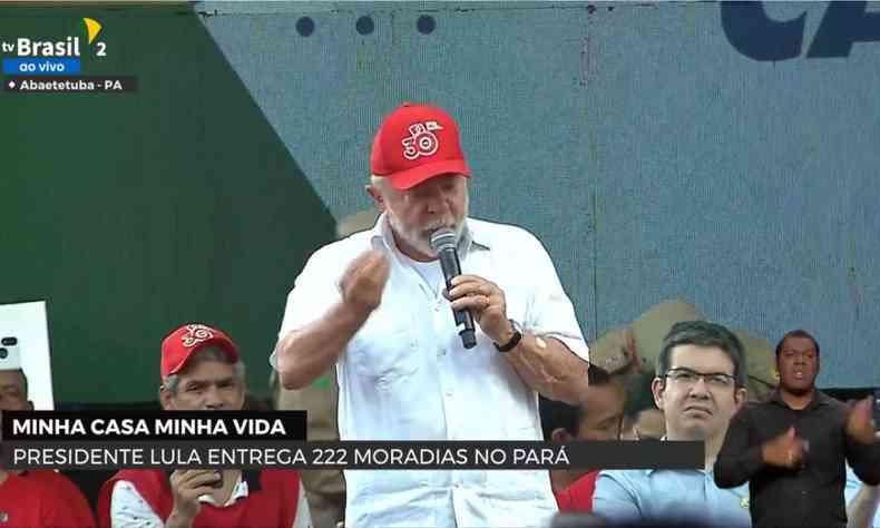 Lula em discurso no Par