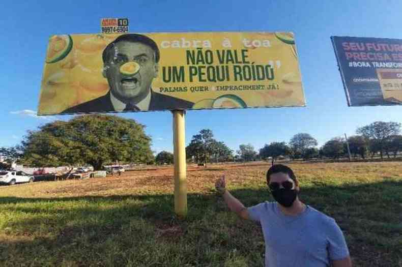 Outdoor em Palmas, Tocantis(foto: Redes Sociais/Reproduo)