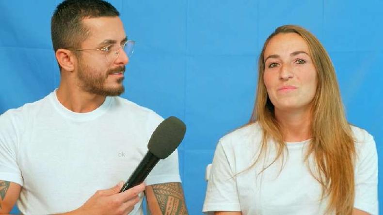 Rami, originário da Síria, e Lynn, de Maastricht (Holanda), em entrevista à BBC: 'só peça desculpas se realmente se arrepender'(foto: BBC) Rami, originário da Síria, e Lynn, de Maastricht (Holanda)